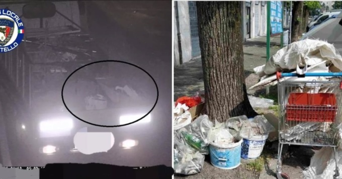 Tolle di vernice e materiale da pittura: la Polizia Locale becca l’inquinatore del Satellite