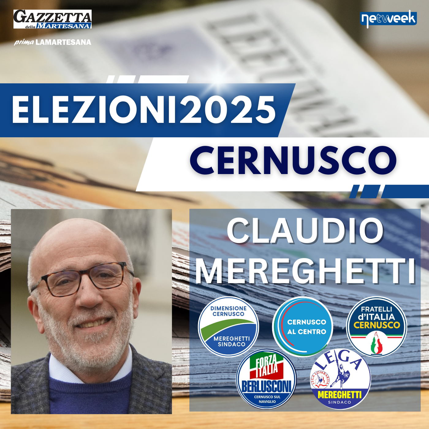 Elezioni Cernusco 2025 - Intervista ai candidati