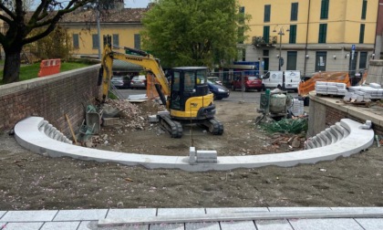 A metà mese riaprirà piazza Garibaldi a Cassano d'Adda