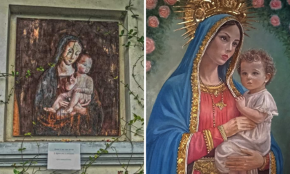 Andata persa nell'alluvione, la Madonna della Speranza torna in paese