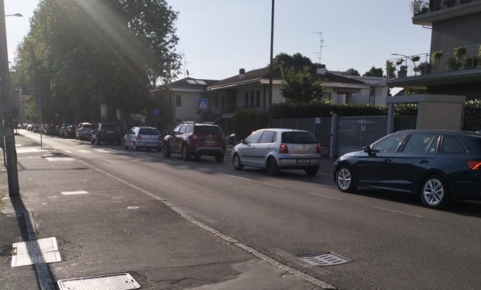 Mattina con traffico particolarmente difficoltoso a Cernusco sul Naviglio