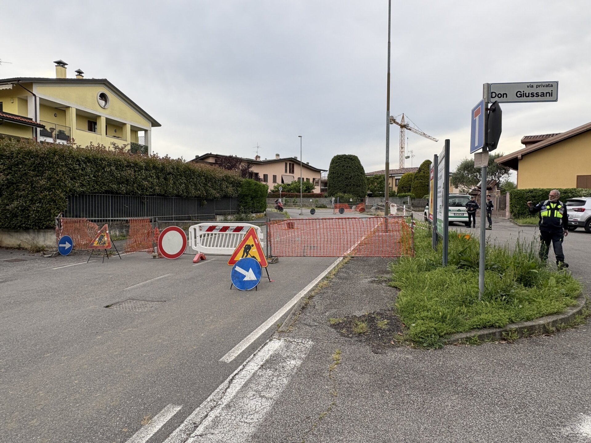 cedimento strada cambiago 2