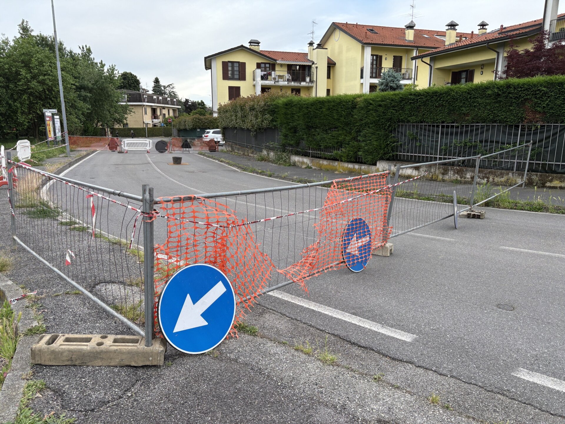 cedimento strada cambiago 3