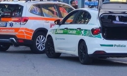 Ciclista investito a Pozzuolo Martesana. Soccorsi sul posto