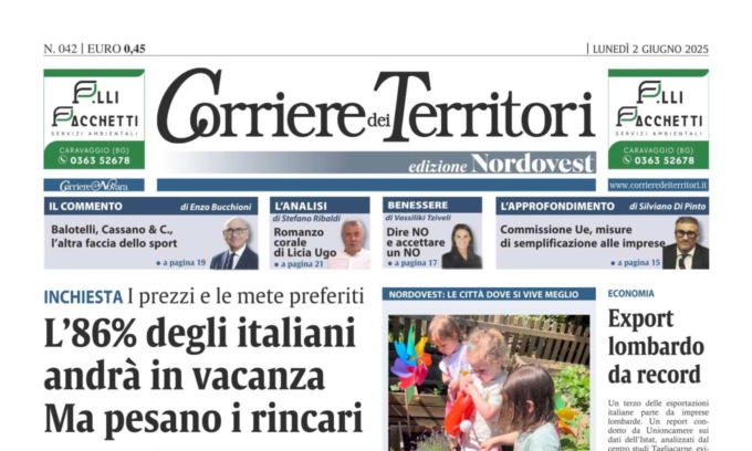 Vacanze croce e delizia degli italiani: l’inchiesta sul nuovo Corriere dei Territori