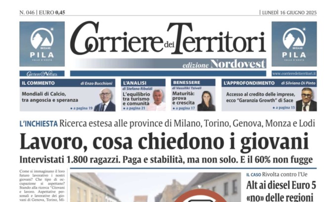 Giovani e lavoro è il tema dell’inchiesta di questo numero del Corriere dei Territori