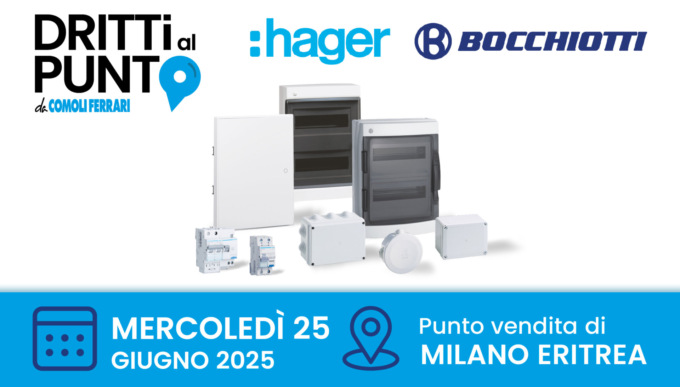 Sei un impiantista? Partecipa a “Dritti al Punto” con Hager Bocchiotti