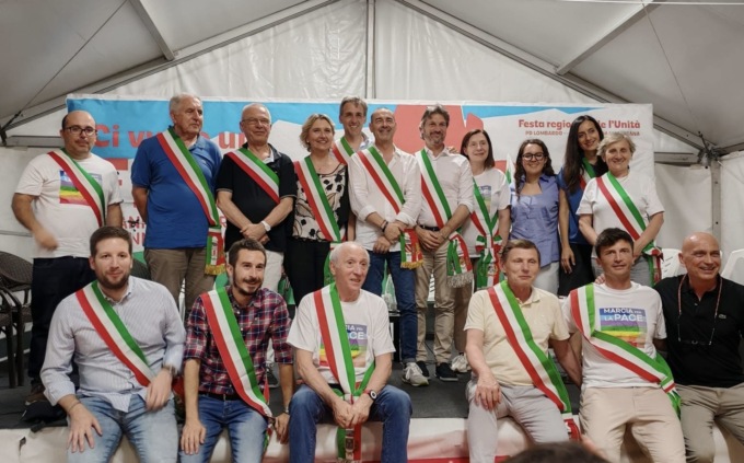 Un messaggio di pace dal palco della Festa dell’Unità a Melzo