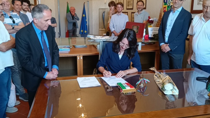 Cerimonia di insediamento per la nuova sindaca Paola Colombo