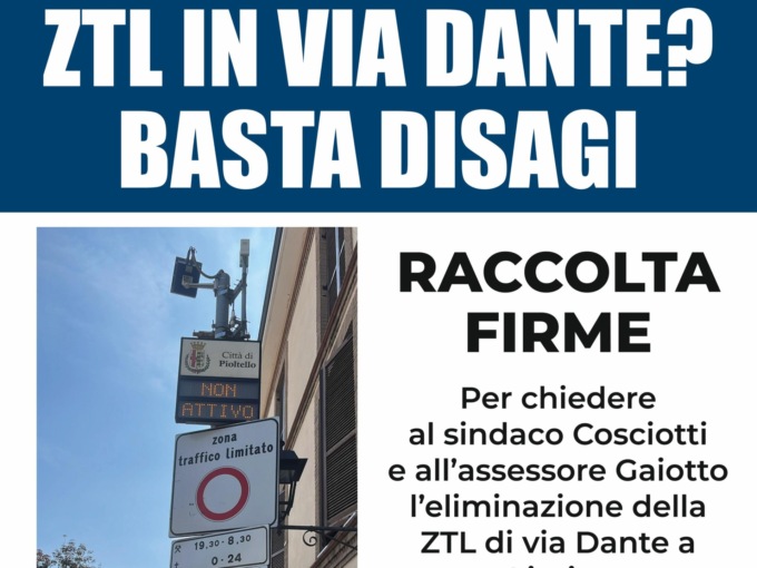 Stop alla Ztl di Limito: il centrodestra lancia la raccolta firme