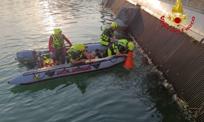 Si cerca ancora il 17enne caduto in acqua: sommozzatori alle chiuse del Muzza