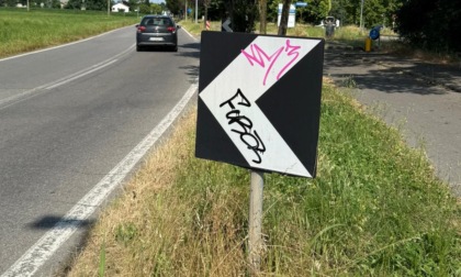 Imbrattano i cartelli stradali: denunciati due adolescenti, i genitori pagheranno i danni
