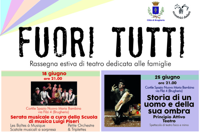 Arriva “Fuori Tutti”: cinque spettacoli teatrali per le famiglie