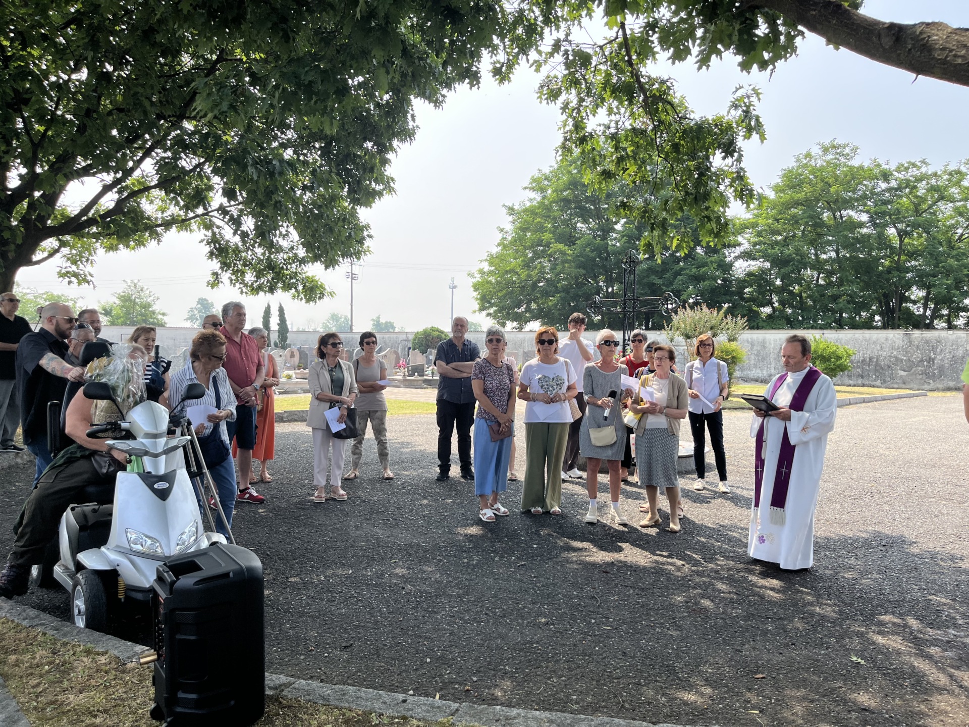 cerimonia cimitero trecella lapide hanna herasimchyk