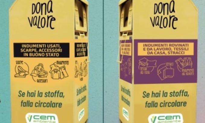 In altri sette Comuni installati i contenitori per la raccolta differenziata di abiti e tessili