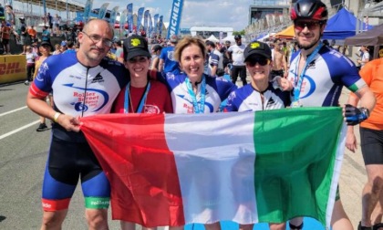 Gli atleti della Roller Street Sport in pista alla 24h di Le Mans