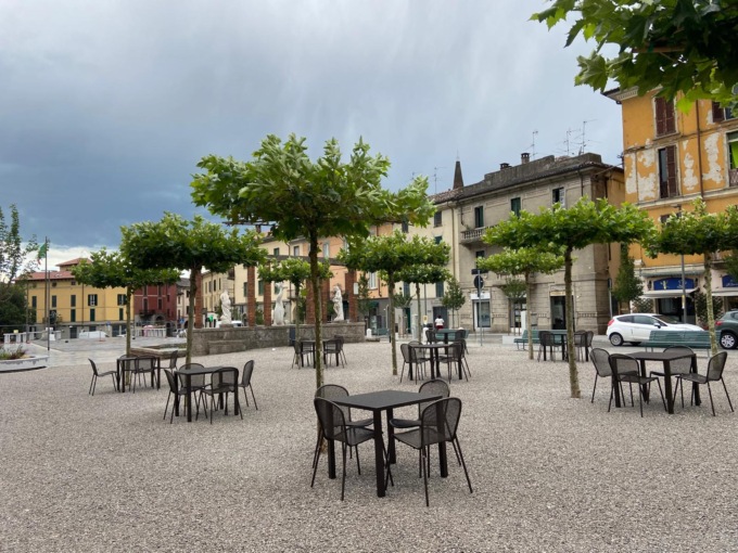 Manutenzione per i platani in piazza