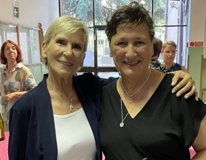 “Grazie di cuore prof” in pensione due colonne della secondaria Levi di Vignate, Grazia Nicastro e Flavia Beda