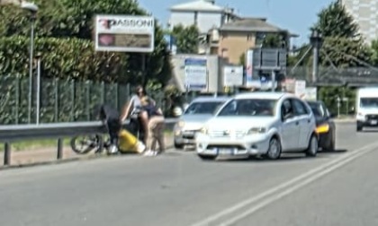 Incidente con un rider sulla Padana superiore