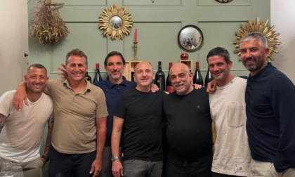 Cena nerazzurra all'Osteria Le due colonne di Albignano
