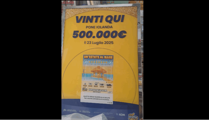 Con un Gratta e vinci da 5 euro porta a casa mezzo milione