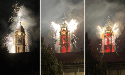 San Fermo non tradisce le aspettative: che spettacolo tra musica e fuochi d'artificio