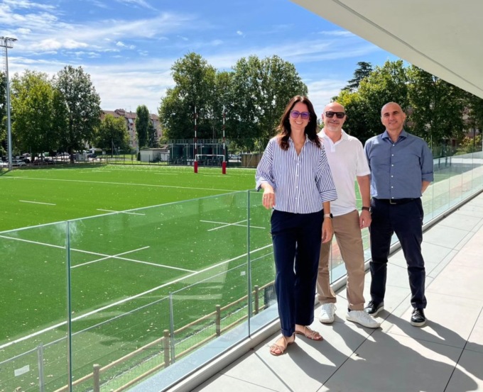 Sopralluogo al cantiere della nuova casa del rugby