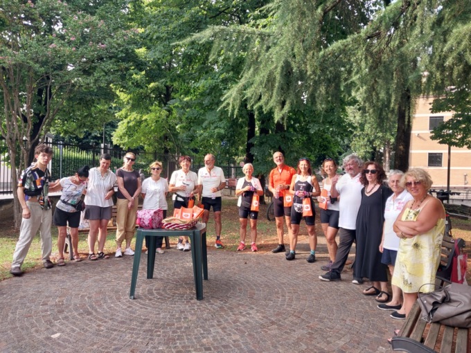 Il Kaki Bike Tour ha fatto tappa a Cassano d’Adda