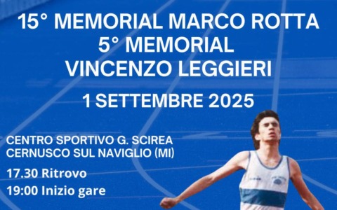 Memorial Rotta-Leggieri a Cernusco: Federico Riva vince nei 1000 metri