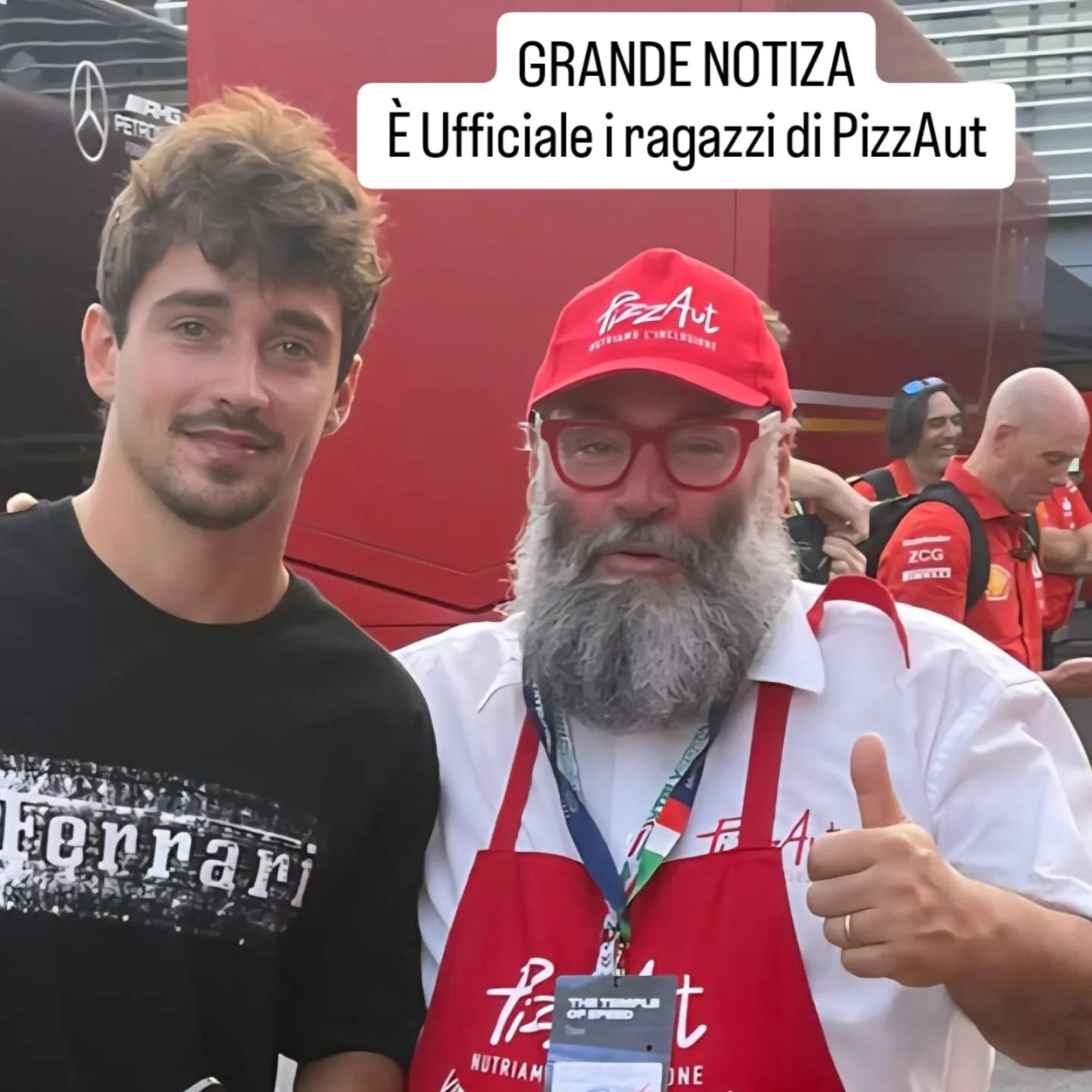 PizzAut in pole position per il Gran premio di Monza con le pizze Leclerc ed Hamilton