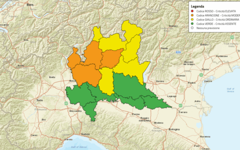 Torna il maltempo: nuova allerta meteo in Lombardia
