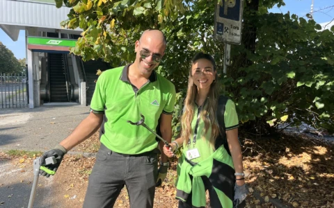 A Gessate raccolti 370 chilogrammi di rifiuti attorno alla stazione nell’ambito del World Clean Up Day