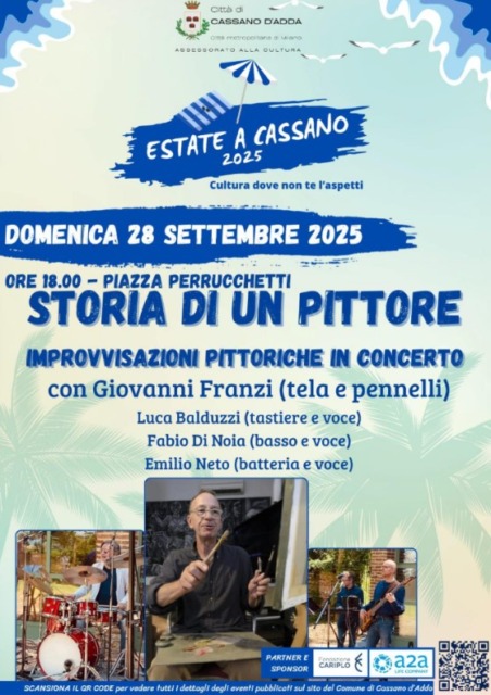 Pittura, musica e recitazione in uno spettacolo a Cassano d’Adda