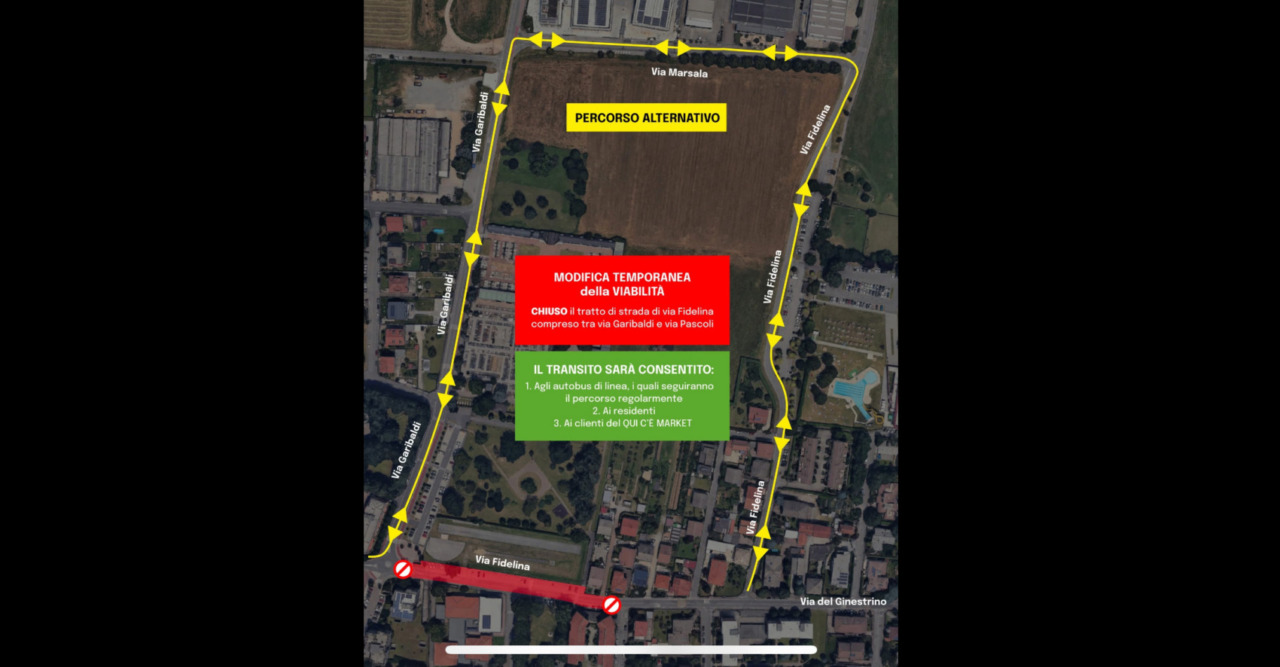 Rush finale per il Parco del cimitero: via Fidelina chiude per cinque giorni