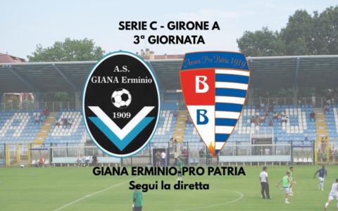 Serie C, Giana-Pro Patria 2-1: la decide Ballabio, prima vittoria biancazzurra! FINALE