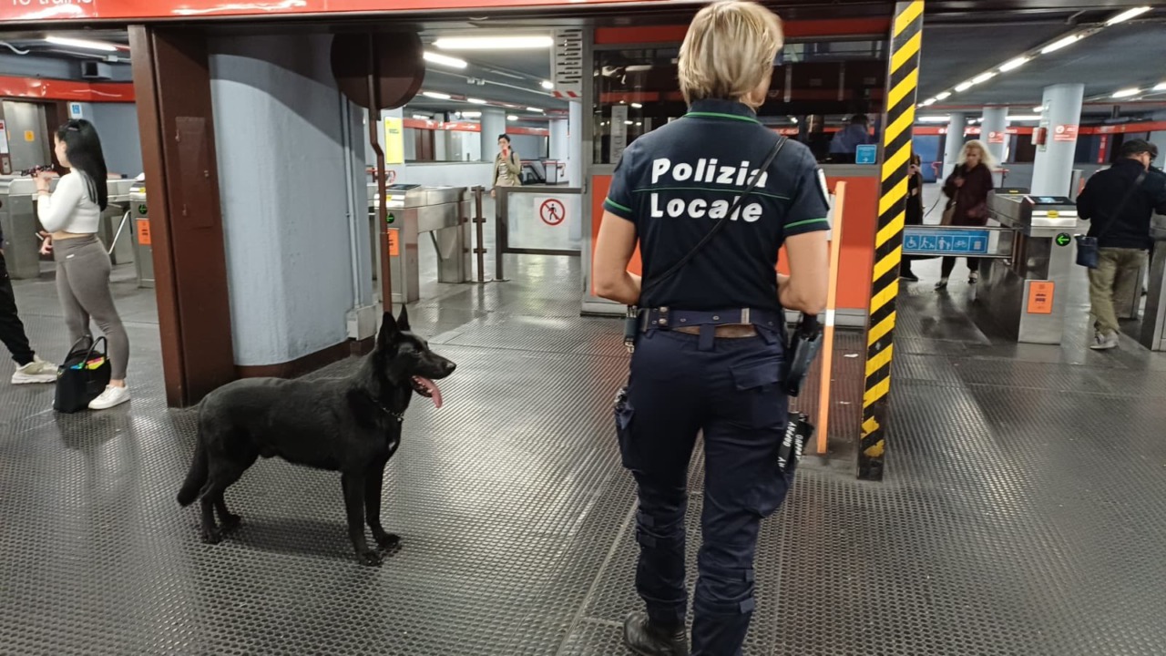 Cani antidroga in metro: sequestrati due etti di hashish