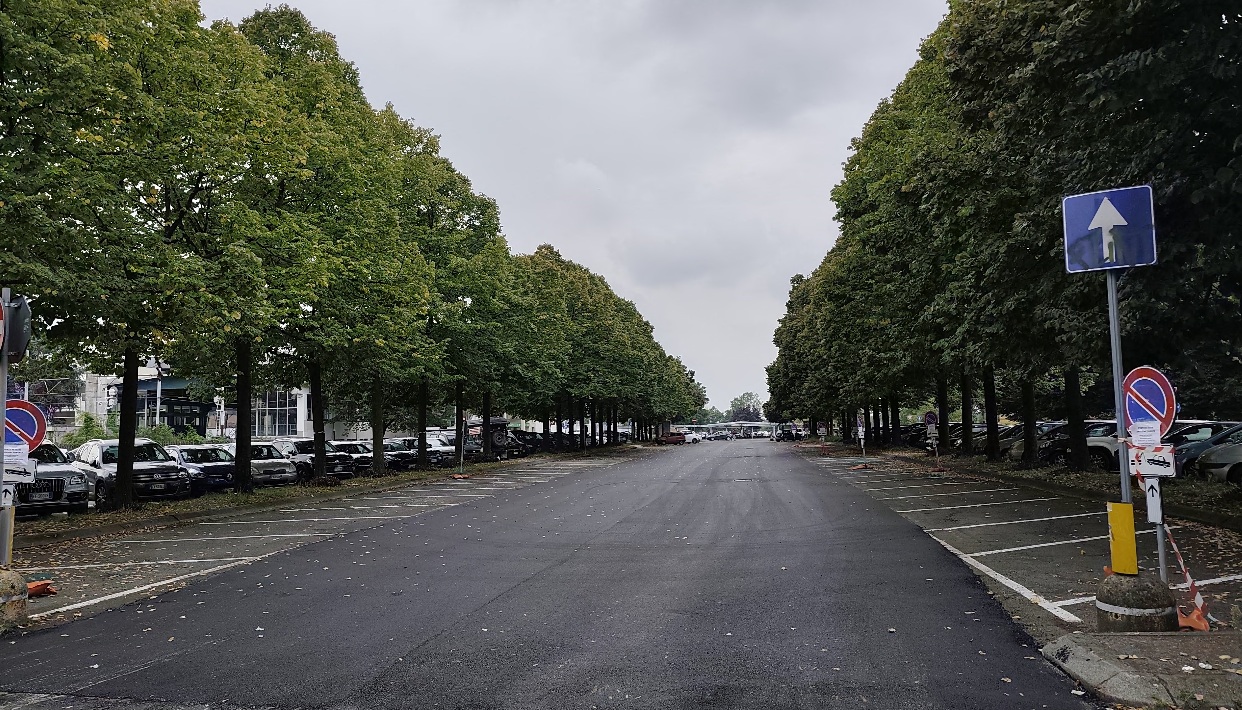 Finalmente rifatto il manto stradale del parcheggio della metropolitana
