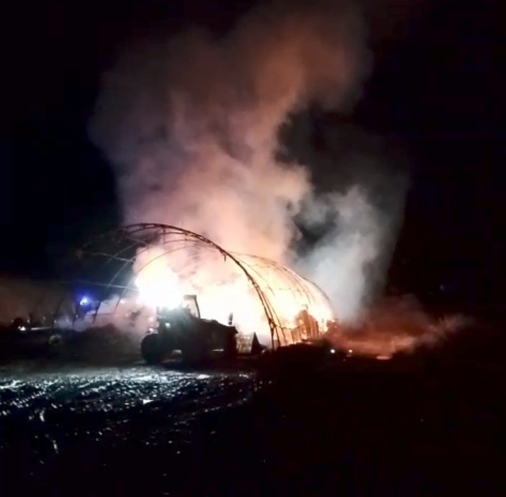 Devastante incendio in un’azienda agricola a Inzago