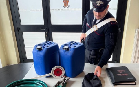 Arrestato ladro di gasolio: tenta la fuga e aggredisce i Carabinieri