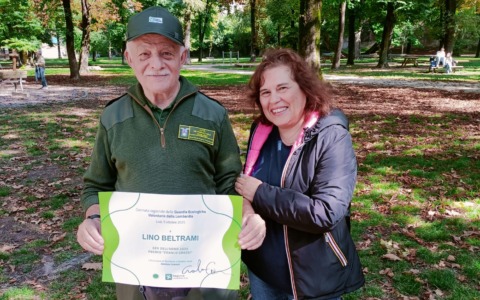 Volontario a tutto tondo: Lino Beltrami premiato dalla Regione come Guardia ecologica dell’anno