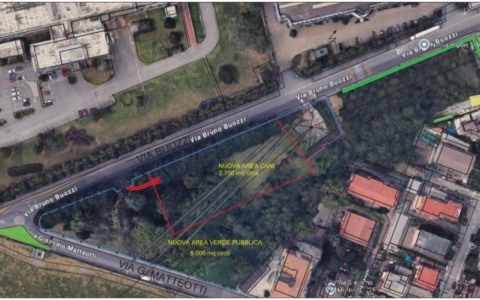 Un nuovo parco pubblico da 8mila metri quadrati (con area cani)