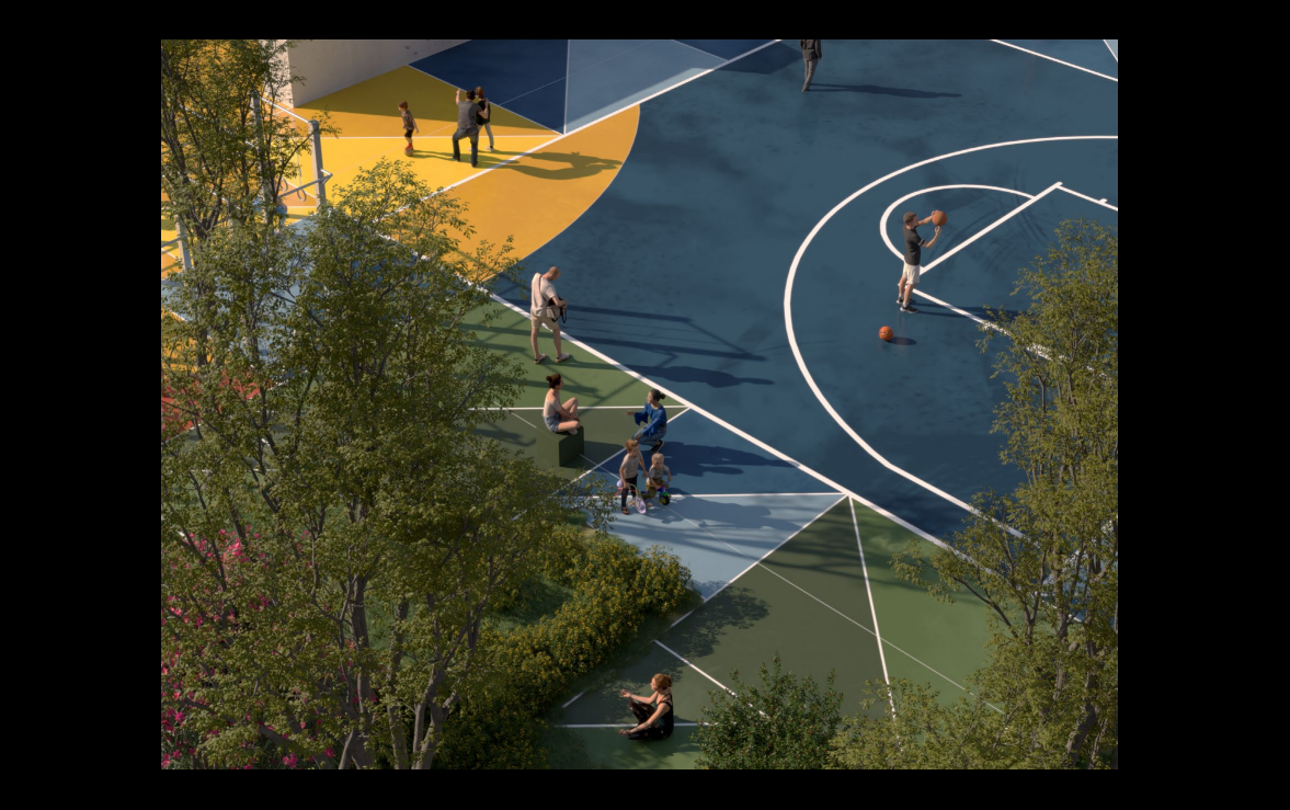 Basket, arrampicata e calisthenics: come verrà trasformato un vecchio campetto in cemento