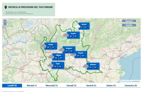 Potenziato il servizio meteo di Arpa Lombardia, previsioni per ogni Comune