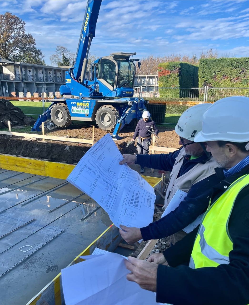 A Vignate in corso i lavori per l’ampliamento del cimitero comunale