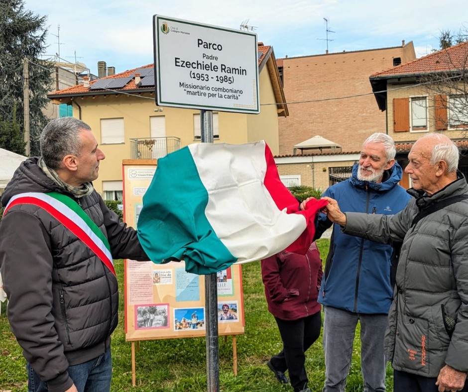Intitolato un parco a Padre Ezechiele “Lele” Ramin, missionario comboniano e martire della carità