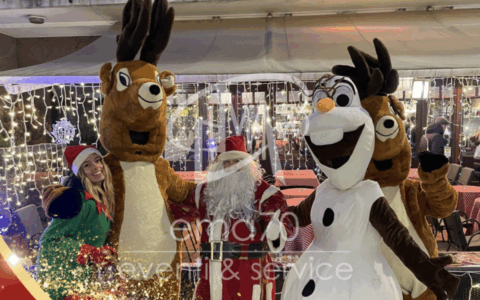 Natale in allegria sbarca a Liscate: in laro Europa Babbo Natale, le renne, gli elfi e il pupazzo di neve