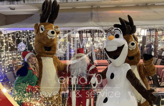 Natale in allegria sbarca a Liscate: in laro Europa Babbo Natale, le renne, gli elfi e il pupazzo di neve