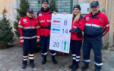 Il ritorno in servizio in una manifestazione podistica di Oana