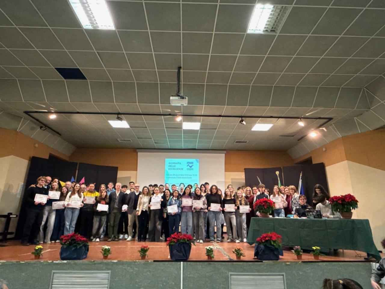 Oltre quaranta studenti premiati all’Itsos Marie Curie per la Giornata delle eccellenze