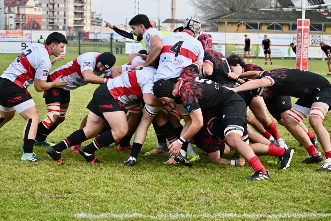 Rugby Milano stoico a Piacenza: pareggio 24-24 prezioso per i biancorossi